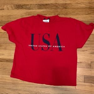 Brandy Melville red USA shirt